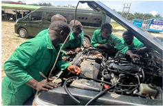 Retrofitting to CNG at Femadec Conversion Centre in Lagos